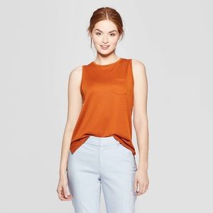 Women’s Sleeves Crewneck Tank Top- A New Day